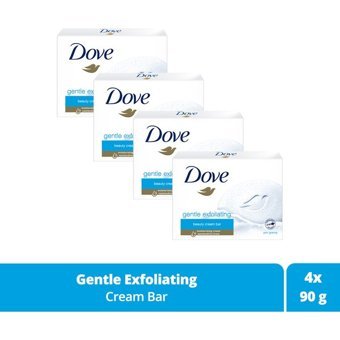 Dove Beauty Cream Bar Gentle Exfoliating Sabun 4x90 gr