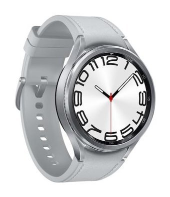 Samsung Galaxy Watch 6 Classic 46.5 mm Silikon Kordon Yuvarlak Tansiyon Ölçen Unisex Akıllı Saat Gümüş