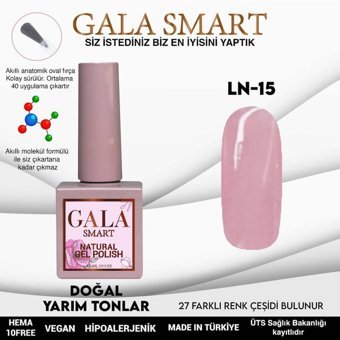 Gala Smart LN - 15 Pembe Parlak Kalıcı Oje