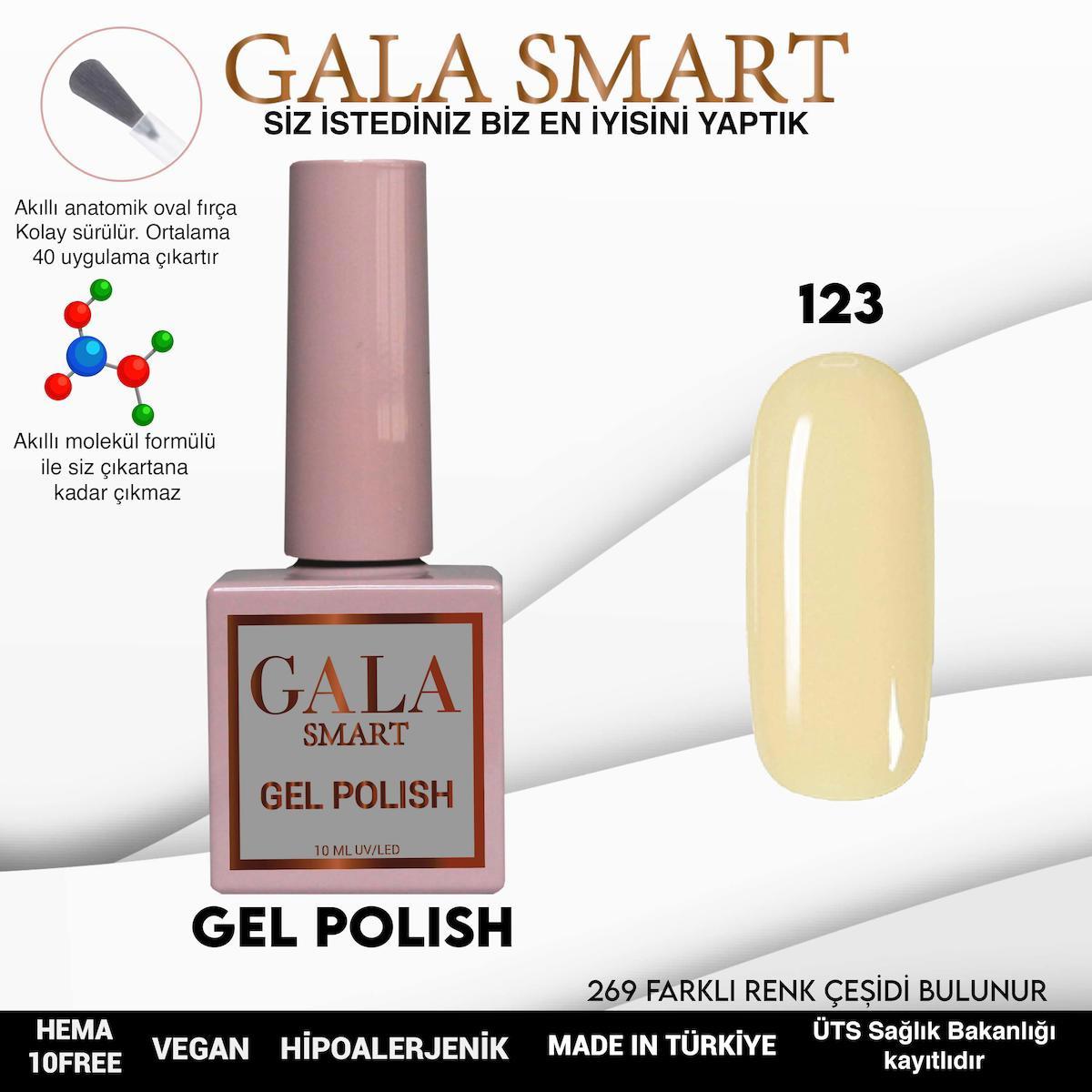 Gala Smart 123 Sarı Parlak Kalıcı Oje