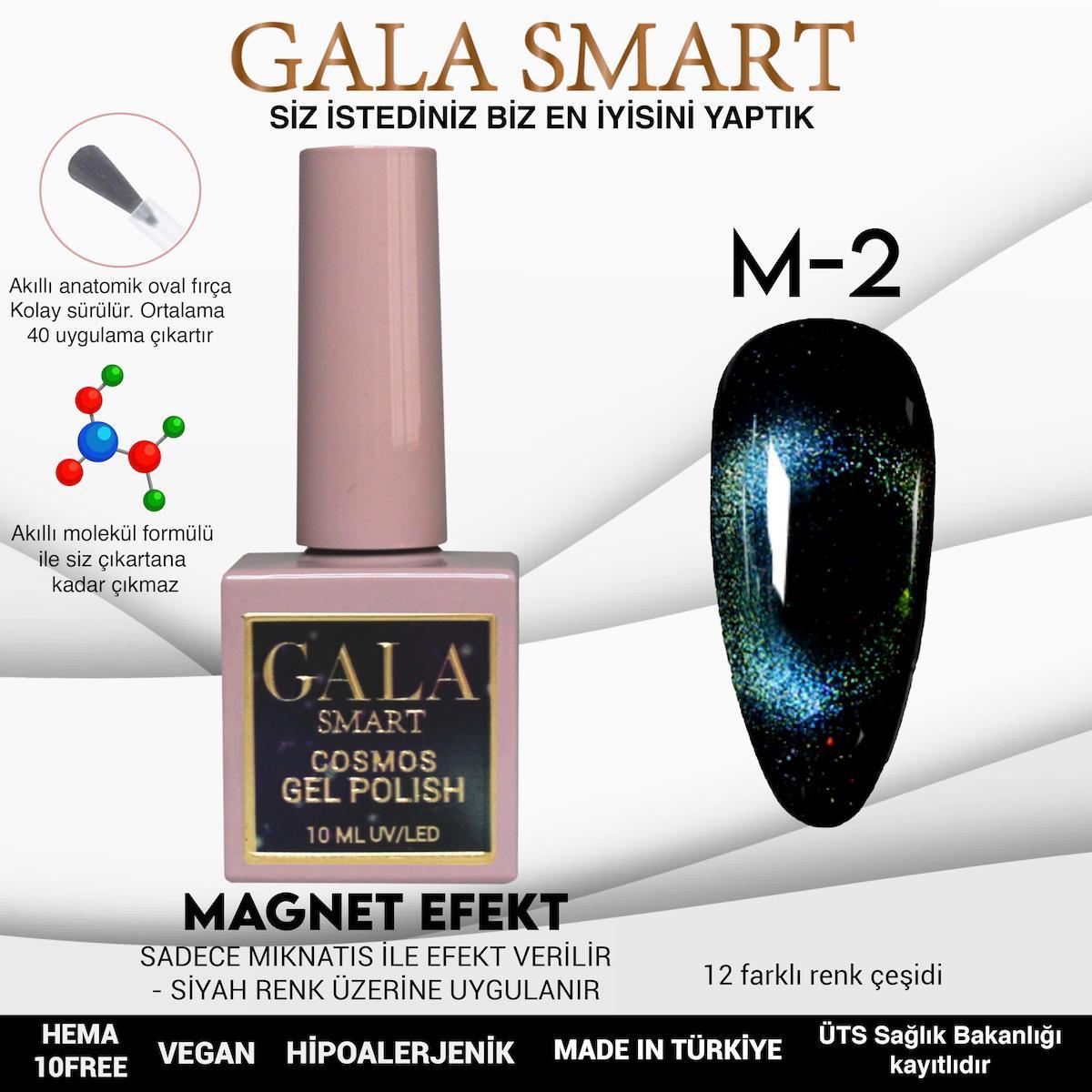 Gala Smart M2 Mavi Metalik Kalıcı Oje