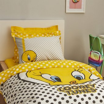 Karaca Home Looney Tunes Tweety %100 Pamuk Tek Kişilik Nevresim Takımı