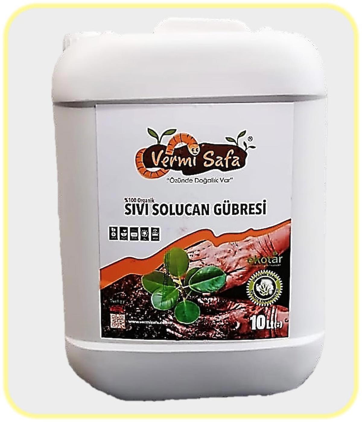 Vermisafa Solucan Organik Toprak-Yaprak Sıvı Gübre 10 kg