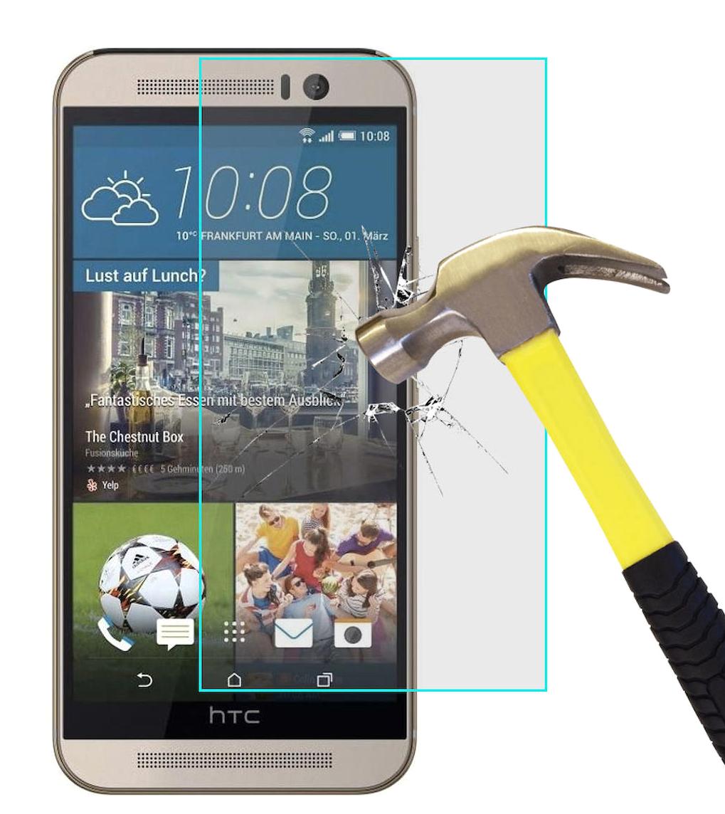 Smart Tech HTC One M9 Kırılmaz Temperli Cam Parlak Ekran Koruyucu