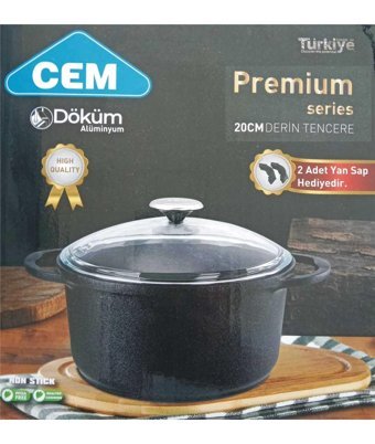 Cem Premium 20 cm Döküm Derin Tencere