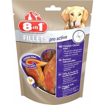 8in1 Poch Fillets Pro Active Tavuklu Köpek Ödül Maması 80 gr