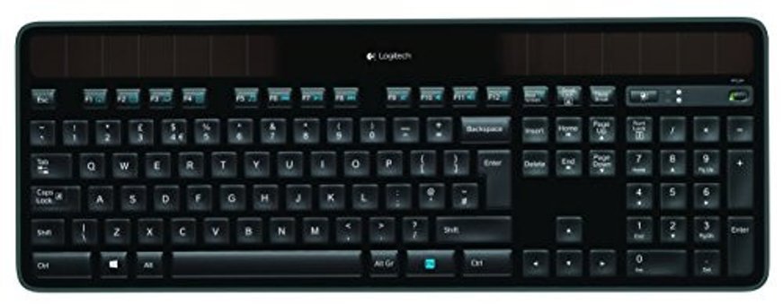 Logitech K750 İngilizce Q Kablosuz siyah Klavye