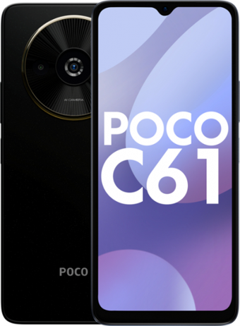 Poco C61 64 GB Hafıza 4 GB Ram 6.71 inç 8 MP Çift Hatlı IPS LCD Ekran Android Akıllı Cep Telefonu Siyah