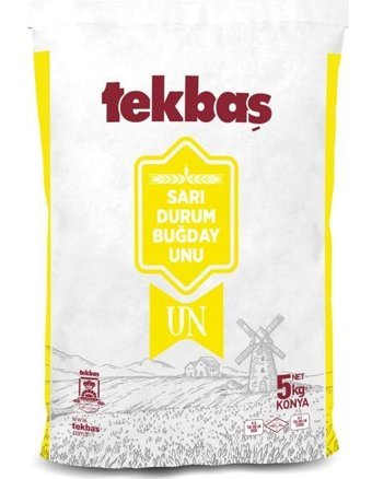 Tekbaş Makarnalık Eriştelik Sarı Durum Buğday Unu 5 kg