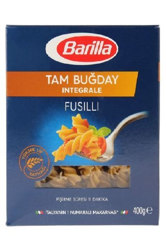 Barilla İntegrale Fusilli Makarna 400 gr