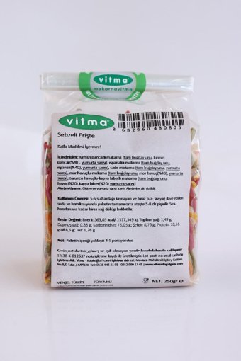 Vitma Sebzeli Erişte 250 gr