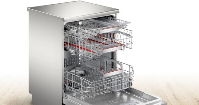 Bosch SMS8ZDI80T 8 Programlı B Enerji Sınıfı 13 Kişilik Wifili Çekmeceli İnox Solo Bulaşık Makinesi