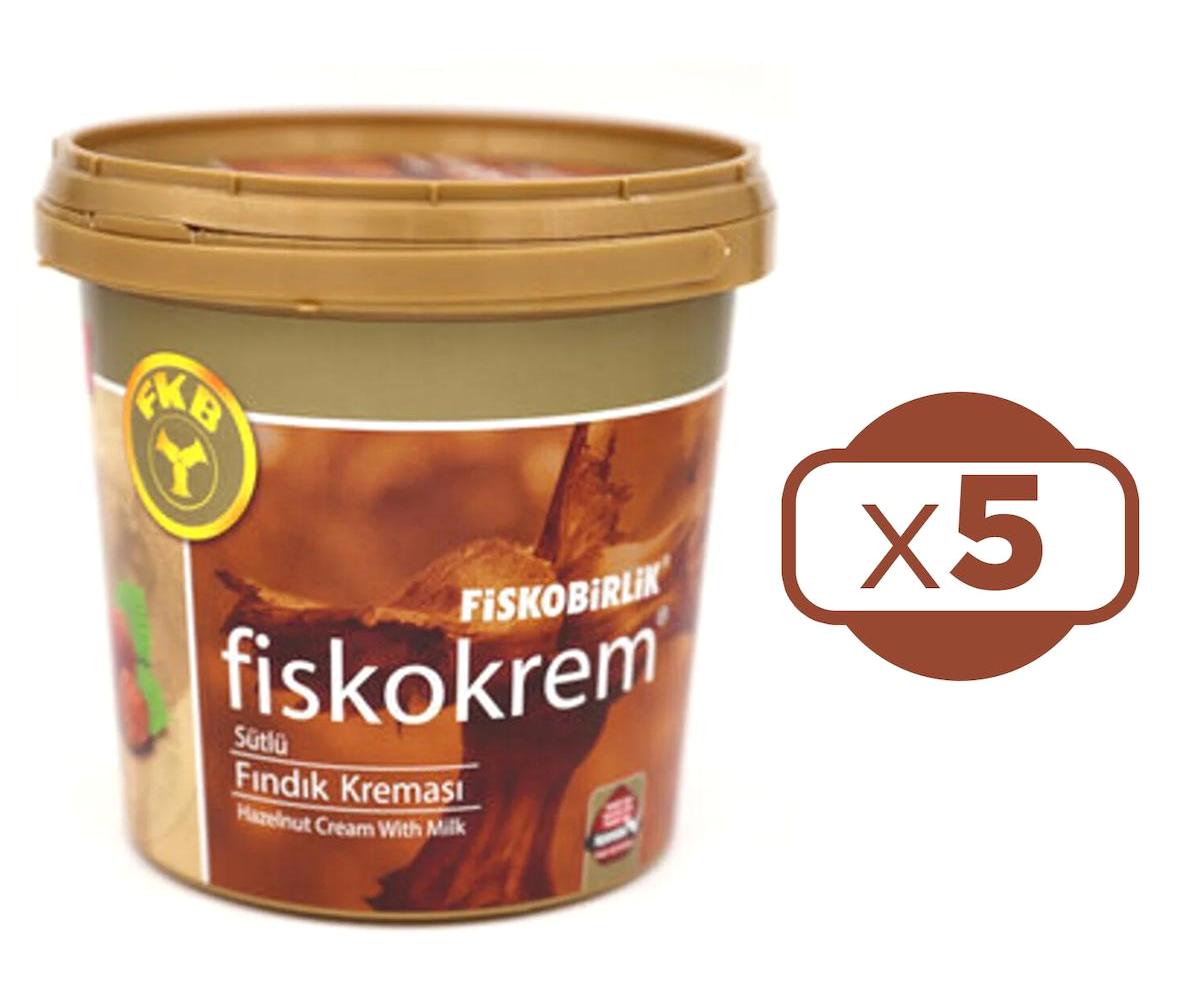 Fiskobirlik Fiskokrem Sütlü Fındık Kreması 5x1 kg