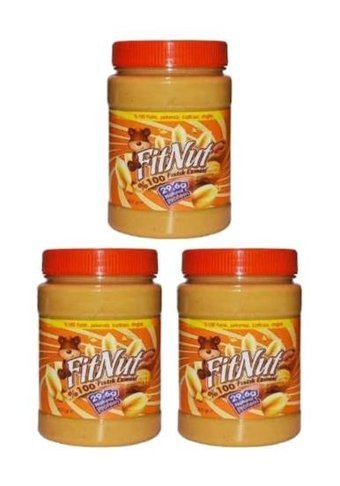 Fitnut Sade Yer Fıstığı Ezmesi 3x800 gr