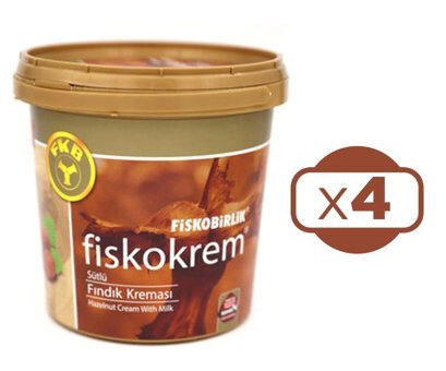 Fiskobirlik Fiskokrem Sütlü Fındık Kreması 4x1 kg