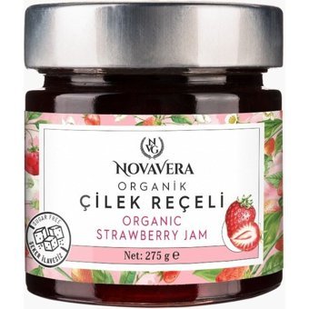 Nova Vera Organik Çilek Reçeli 275 gr