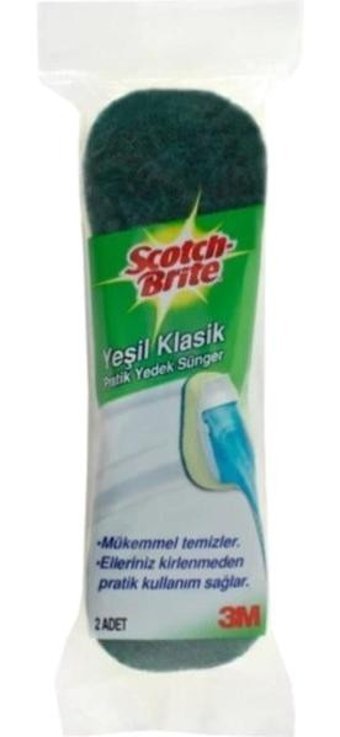 Scotch Brite Pratik Yedek Bulaşık Süngeri Yeşil 2'li