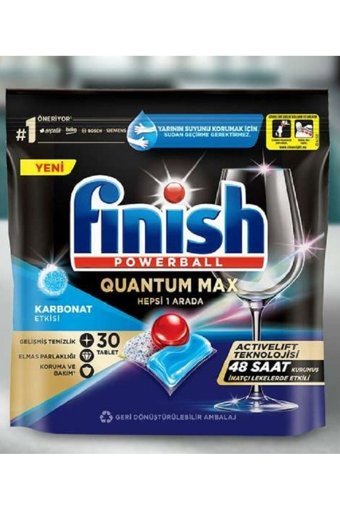 Finish Quantum Max Hepsi 1 Arada Tablet Bulaşık Makinesi Deterjanı 30 Adet