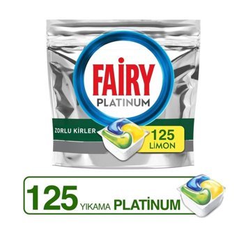 Fairy Platinum Tablet Bulaşık Makinesi Deterjanı 125 Adet