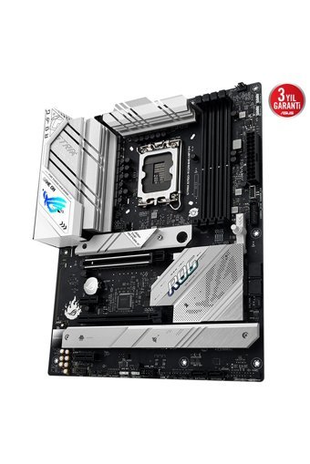 Asus Rog Strix B760-A Gaming B760 LGA 1700 Soket DDR4 5333 Mhz PCIe 4.0 Wi-Fi Overclock ATX Masaüstü Bilgisayar AMD Uyumlu Anakart