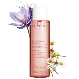 Clarins Soothing Toning Lotion Dry & Sensitive Yatıştırıcı Losyon Yüz Toniği 200 ml