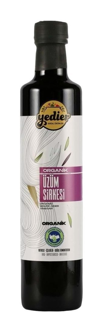 Yedier Organik Üzüm Sirkesi 500 ml