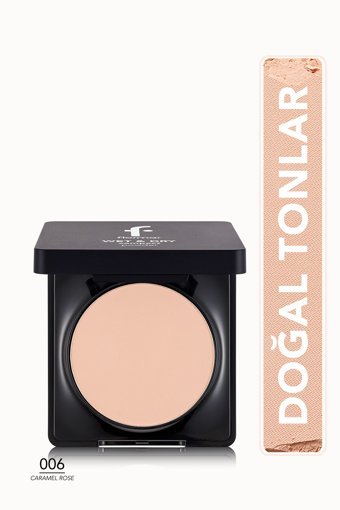 Flormar 006 Caramel Rose Islak ve Kuru Kullanımlı Kremsi Kompakt Pudra