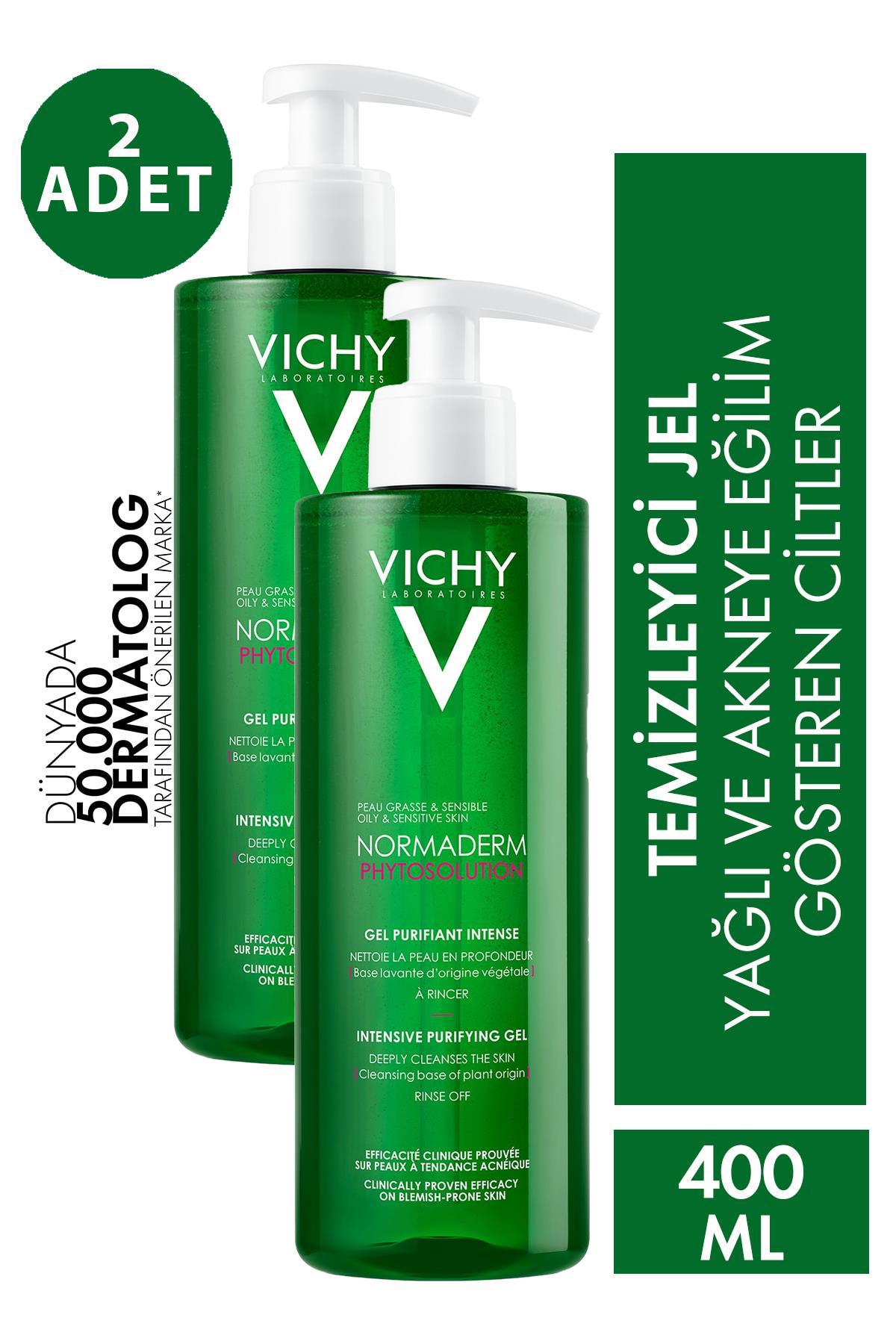 Vichy Normaderm Phytosolution Arındırıcı Yüz Temizleme Jeli 2x400 ml