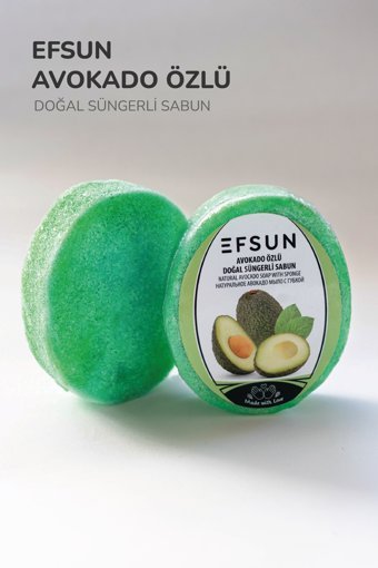 Efsun Doğal Süngerli Avokado Sabun 135 gr