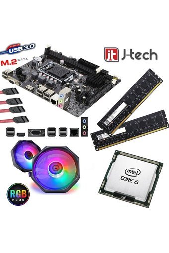 J-TECH H61C H61C LGA 1155 Soket DDR3 Masaüstü Bilgisayar Intel Uyumlu Anakart