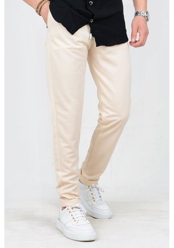 Edwoxmen Erkek Beli Lastikli Slim Fit Double Paça Jogger Pantolon Pnt02 001 Siyah 32