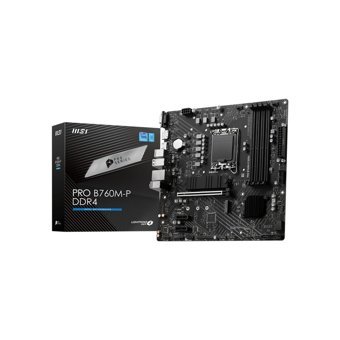 MSI B760 M P B760M-E LGA 1700 Soket DDR4 4800 Mhz PCIe 4.0 Micro ATX Masaüstü Bilgisayar Intel Uyumlu Anakart