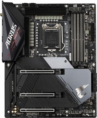 Gigabyte Z590 AORUS ULTRA Z590 LGA 1200 Soket DDR4 5400 Mhz PCIe 4.0 Wi-Fi Overclock Mining ATX Masaüstü Bilgisayar Intel Uyumlu Anakart