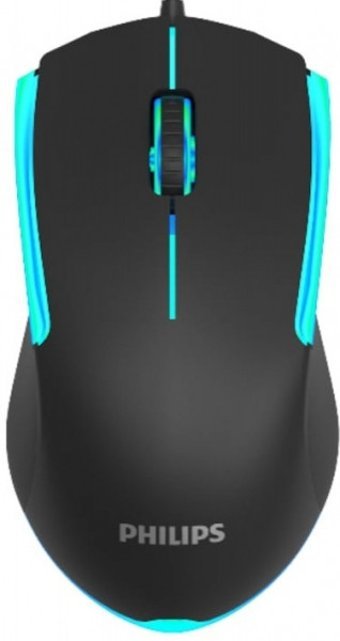 Philips SPK9314 RGB Sessiz Yatay Kablolu Siyah Optik Gaming Mouse