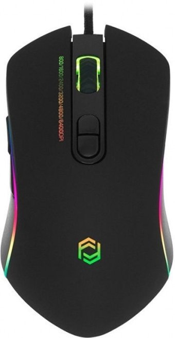 Frisby Gx-14 RGB Yatay Makrolu Kablolu Siyah Optik Gaming Mouse