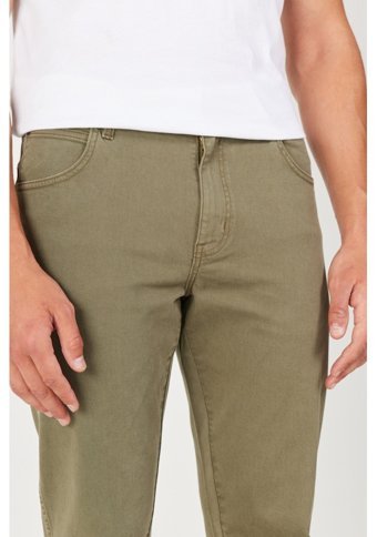 Wrangler Texas Straight Fit Düz Kesim Normal Bel Düz Paça Esnek Yeşil Erkek Pantolon W121053G40 36 - 30
