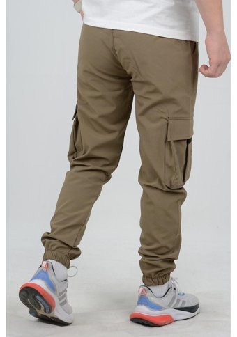 Edwoxmen Erkek Slim Fit Cepli Beli Ve Paçası Lastikli İnce Spor Pantolon Yeşil Edw071 Xl