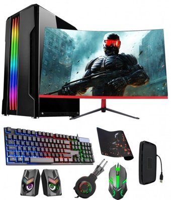 Ramtech Fullforce FF122 Harici GeForce RTX 2060 Super Ekran Kartlı Intel Core i5 6500 16 GB DDR4 256 GB SSD 27 inç Curved Panel FreeDos All In One Oyuncu Bilgisiyarı