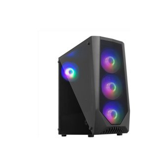 Frisby FC-9380G RGB Mesh Sıvı Soğutmalı 4 Fanlı Siyah Dikey Kullanım Mid Tower Oyuncu Bilgisayar Kasası