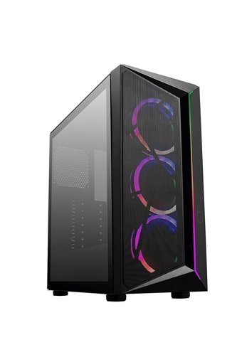 Cooler Master CP510-KGNN-S00 RGB Mesh Sıvı Soğutmalı 4 Fanlı Siyah Dikey Kullanım Full Tower Standart Bilgisayar Kasası