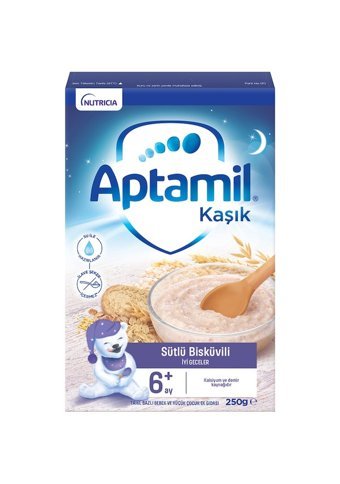 Aptamil Bisküvili Laktozsuz Tahıllı Probiyotikli Kaşık Maması 250 gr