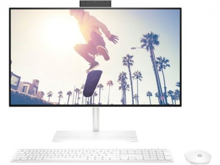 HP All-in-One 24-cb0002nt (5A9B7EA) Dahili Radeon Graphics Ekran Kartlı AMD Ryzen 7 5700U 8 GB Ram DDR4 512 GB SSD 23.8 inç Full HD FreeDos All in One Bilgisayar